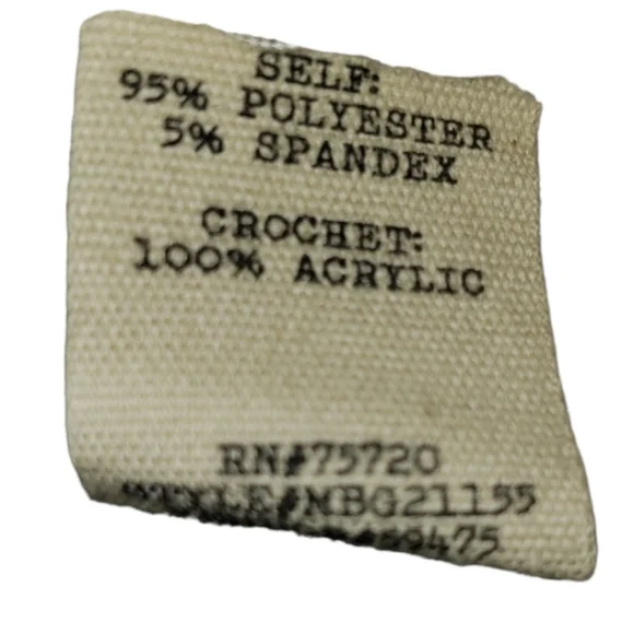 Gimmicks Crochet Kint Surplice Top Size S - Picture 5 of 8